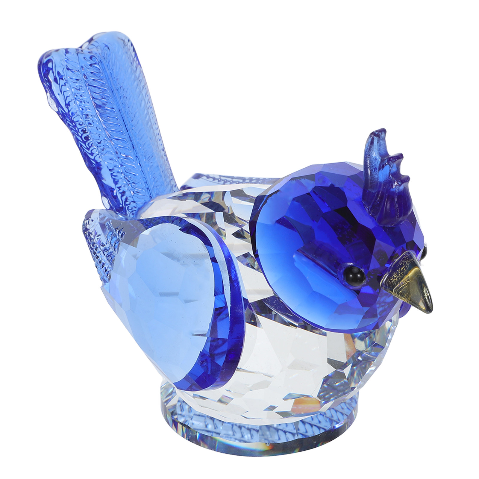 Paper Weight Crystal - Pequeña escultura de pájaro de cristal,