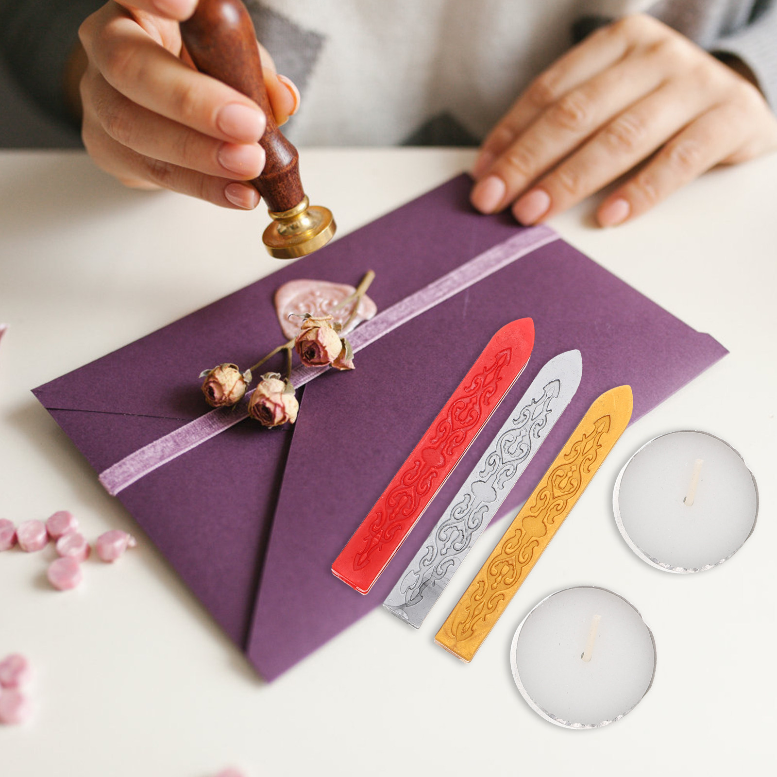 1 juego de kit de sello de lac - Wax Seal Stamp Set reseña y precio