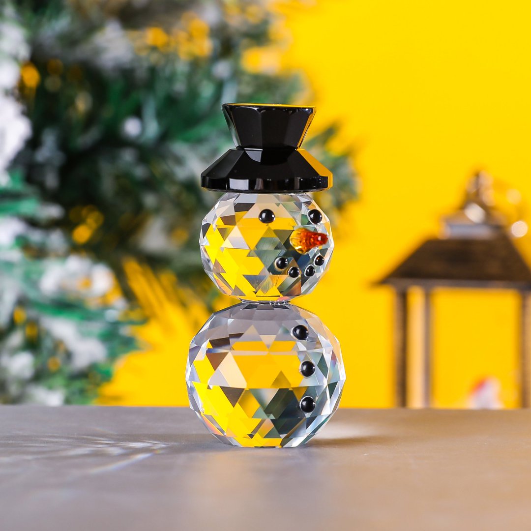Figuritas de muñeco de nieve c - Paper Weight Crystal reseña y precio