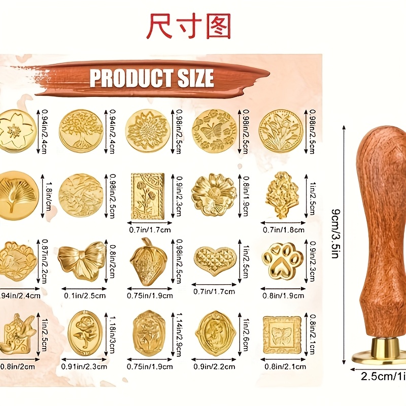 Juego de 21 Sellos de Cera con - Wax Seal Stamp Set reseña y precio