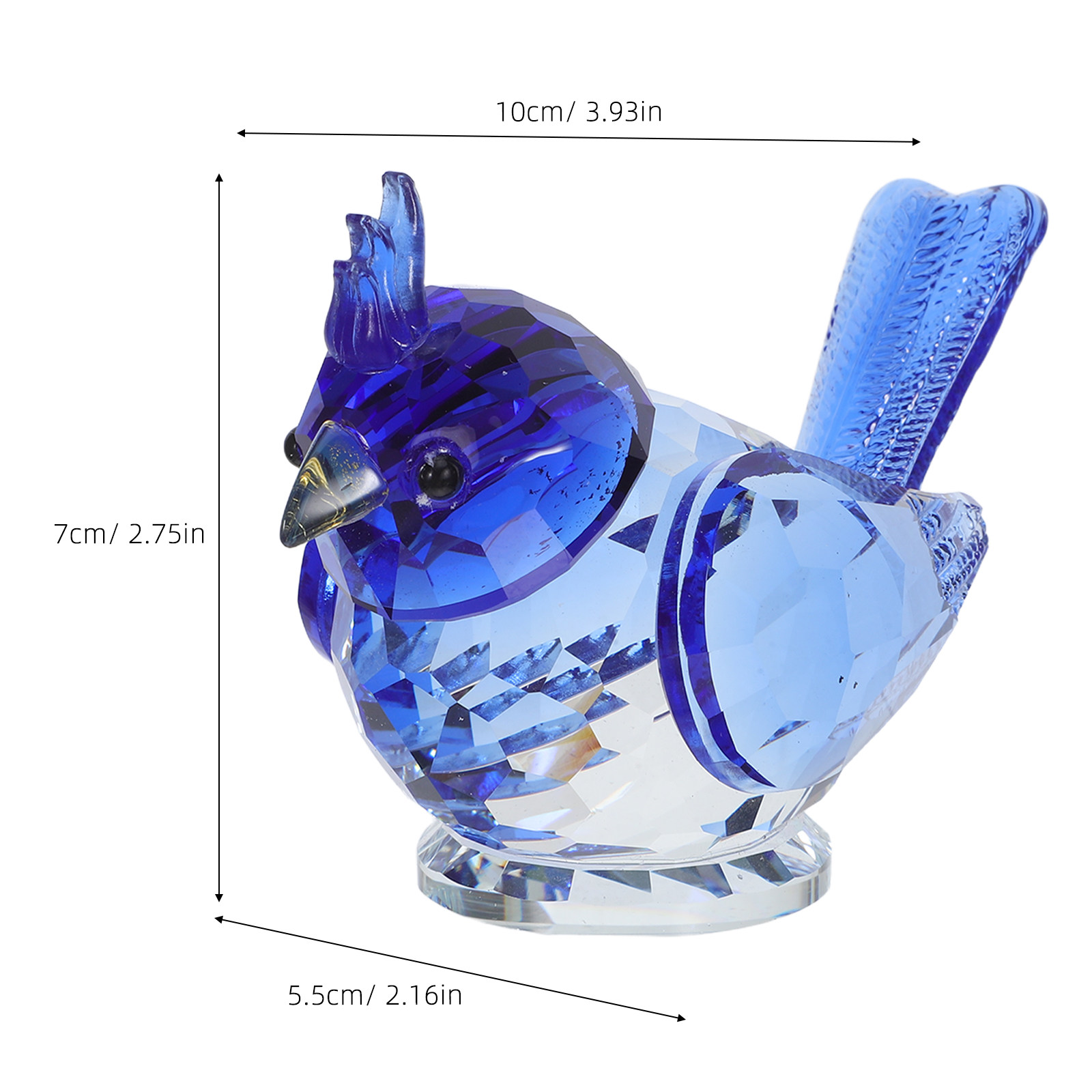 Pequeña escultura de pájaro de - Paper Weight Crystal reseña y precio