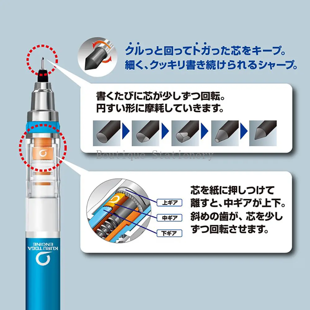 Lápiz Mecánico UNI Kuru Toga M - Mechanical Pencil 0.3 reseña y precio